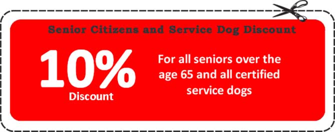 Vet Specials - Senior citizen discount